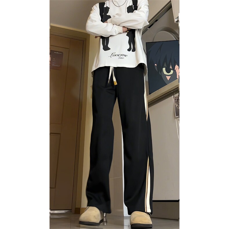 2026男士拼接美式高街休闲裤重磅高品质大码长裤23XK66550特批40,男装休闲裤,电商A042