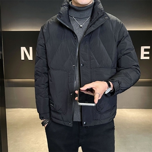 标50 羽绒服男士2025新款冬装立领菱形设计外套 B240-6622-P215图片