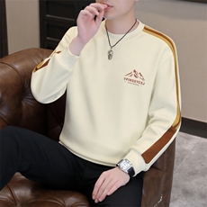 春季新款男士时尚潮流圆领拼接长袖卫衣打底衫XZ310B-2-J1122-P38，男装卫衣，星座310B-3