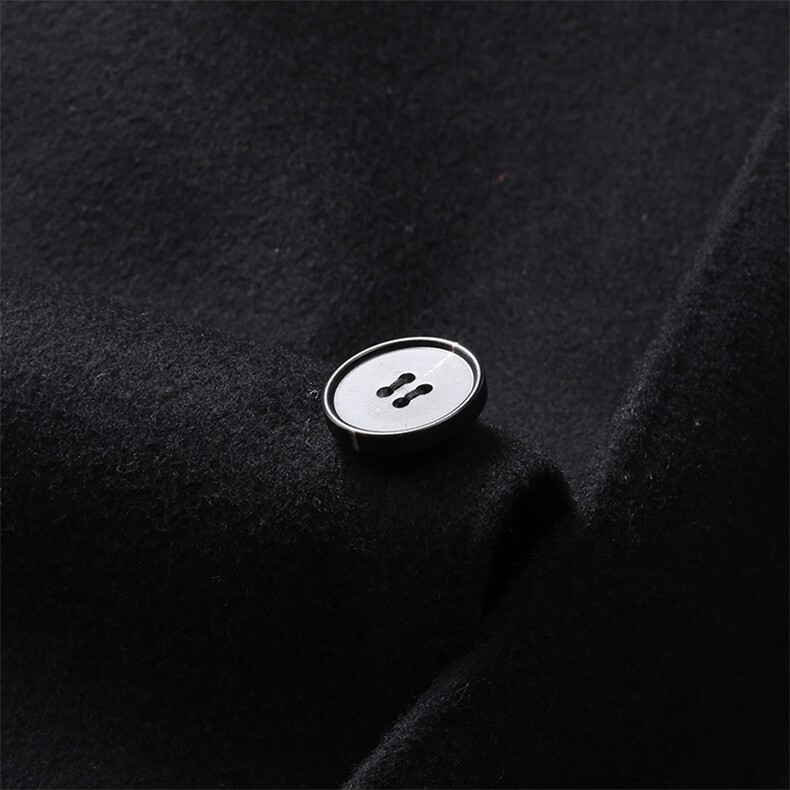 新款秋冬男装羊毛双面呢外套长裤男立领毛呢大衣MSNAHX18819-P430，男装毛呢大衣，电商B212（原钱塘6029）