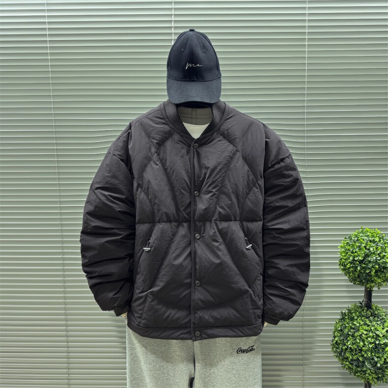 2025新标90白鸭绒冬季棒球服短款男士羽绒服外套359-P280,男装羽绒服,钱塘708(原3018)