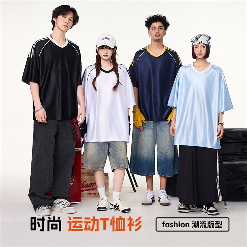 印花短袖T恤男士夏季速干运动2025新款美式高街宽松潮牌半袖,男装T恤,星座1206（原A206）