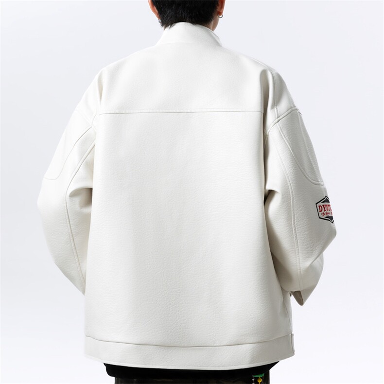 秋冬复古皮衣男美式休闲机车服皮夹克宽松皮外套J5030P95控138,男装皮衣,电商A157
