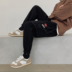 2021春秋装网红潮流贴标休闲大码运动裤男DK686P45限价68，男装休闲裤，电商A089-1
