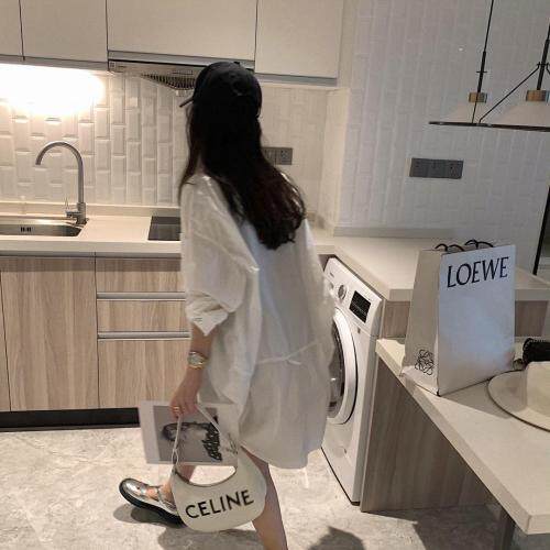 刺绣贝壳衬衫，女装衬衫，XTZ style