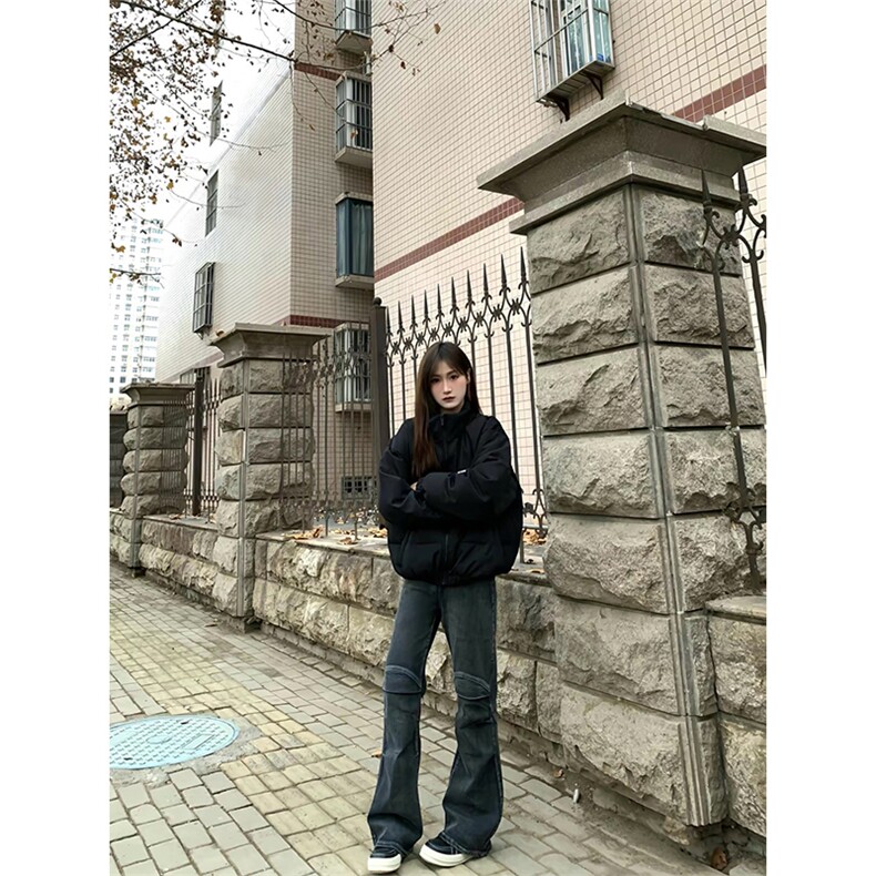 自家图，cleanfit褶皱牛仔裤男秋冬伞兵微喇裤子KZA52-P80,男装牛仔裤,星座1007（原301D）