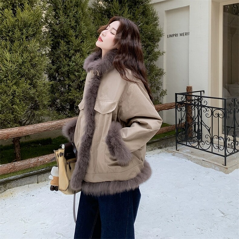 极简风双面穿派克服女冬季高级感小个子短外套上衣，女装短外套，浙宝113