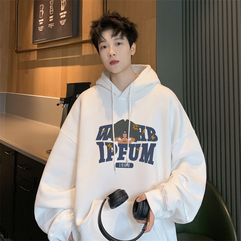 ！连帽圆领卫衣男装港风帽衫男 LM86-P35图片
