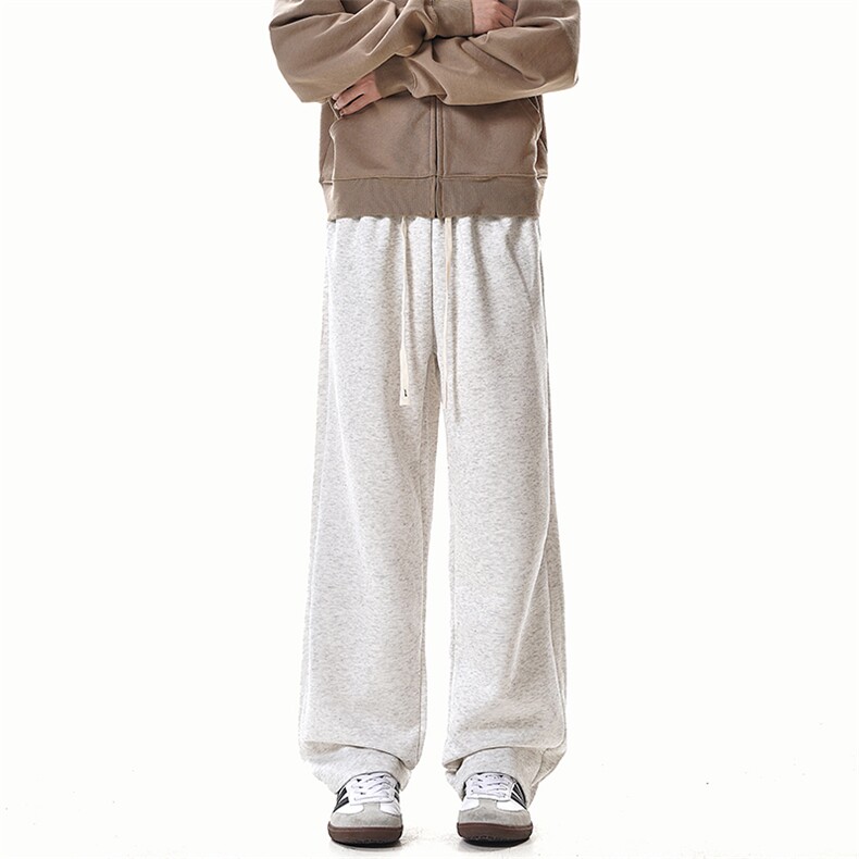 K10033-P35潮牌卫裤男2025新款百搭褶皱宽松直筒休闲长裤,男装休闲裤,电商A178