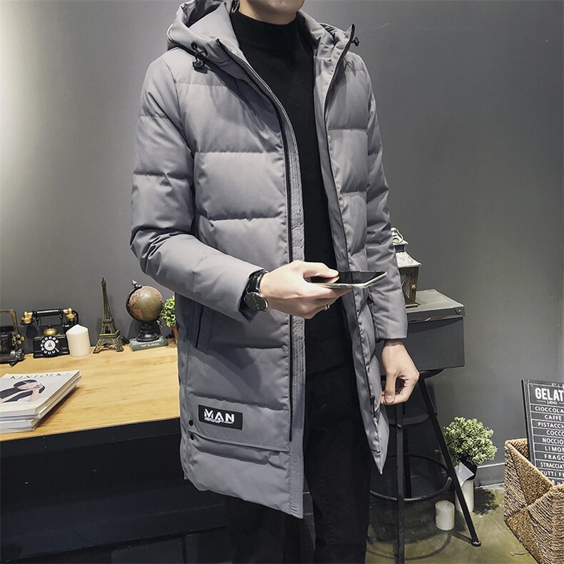 男士加厚羽绒服2020冬季新款中长款连帽潮流休闲外套DS273T,男装羽绒服,电商A102