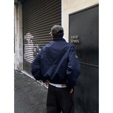 美式复古徽章刺绣boxy宽松工装夹克男女廓形立领冲锋衣短宽款外套，男装夹克，四季星座505