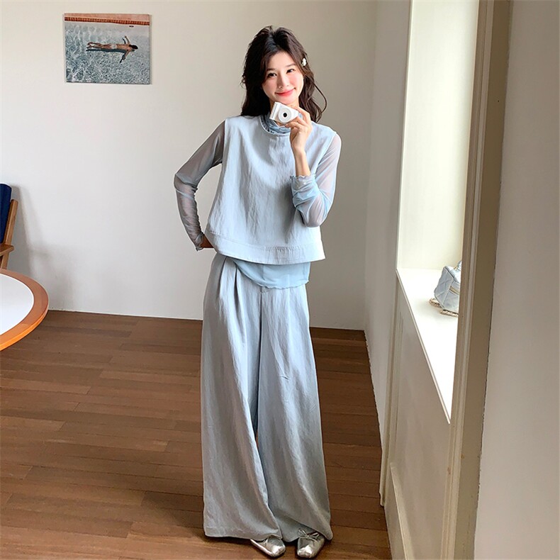 【】2025春季新款纱三件套套装2C037253P175K258,女装套装/套裙,2C037