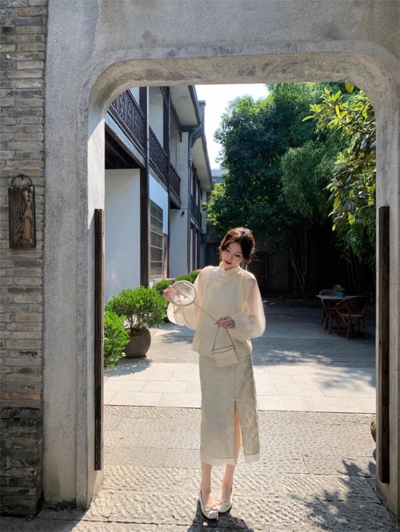 秋季新款风重工提花套装裙，女装职业装，M.W 嫚维