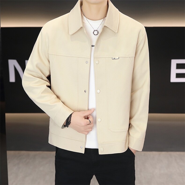 春季夹克男高品质翻领外套型男商务休闲百搭青年外套男N7955-P85,男装夹克,星座310B-3