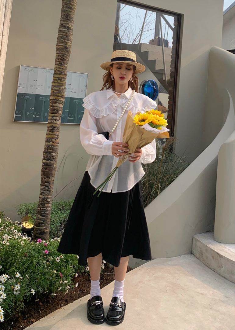 韩版时尚衬衫，女装衬衫，H101