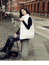 羽绒马甲，女装马甲，美惠百合