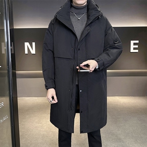 标90 羽绒服男中长款连帽2025新款冬季外套B240-YR8019-1-P365图片