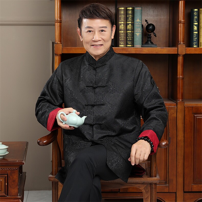 2024高品质主推秋款风唐装外套男装中老年中式复古盘扣夹克,男装夹克,钱塘723