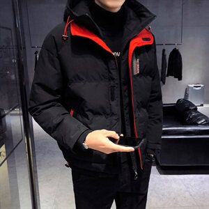 工装棉衣男 韩版潮流连帽棉服棉袄帅气冬季短款外套DS310T图片