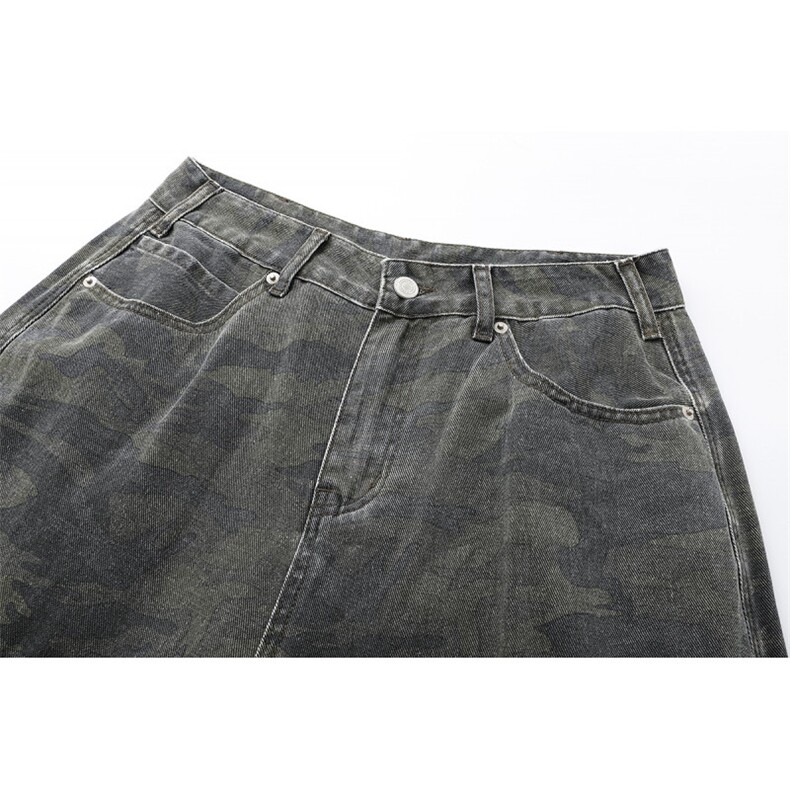 6140-高质量迷彩色工装裤直筒休闲裤P65X108,男装牛仔裤,电商C315