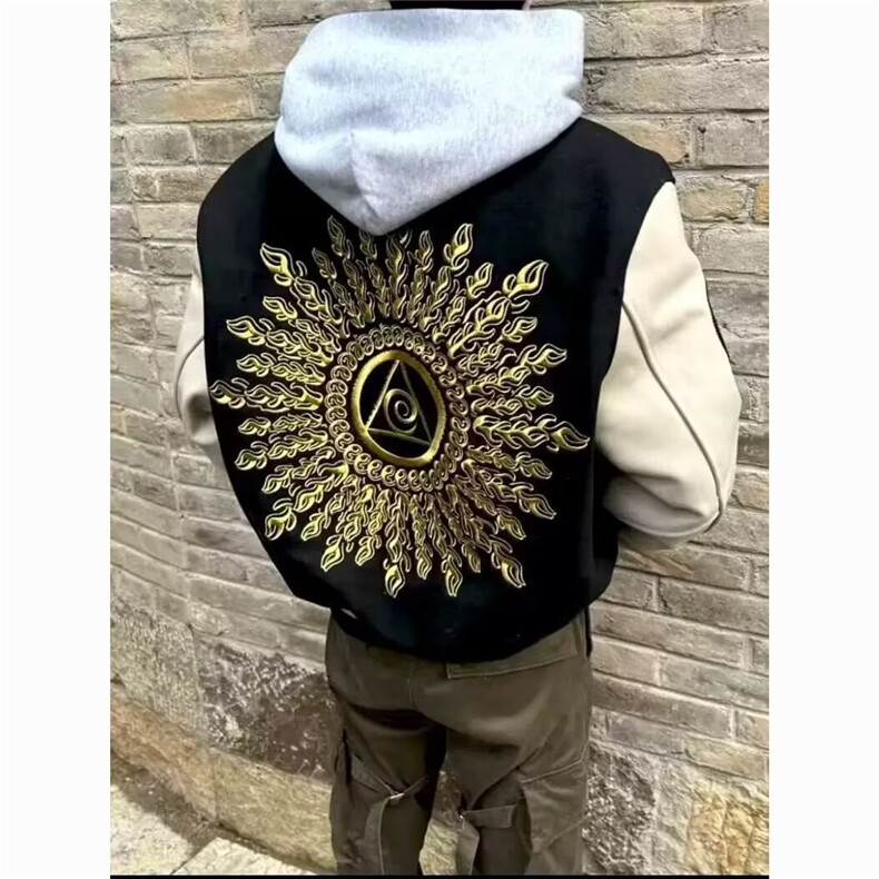 网络图现货美式复古高街宽松光明之眼刺绣棒球服夹克JW1033-P70,男装夹克,星座715-7