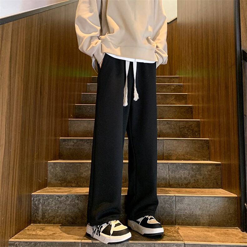 8XL-M羊羔绒卫裤男加肥加大码加厚加绒运动裤男胖子9029P45控68,男装休闲裤,电商D206-1