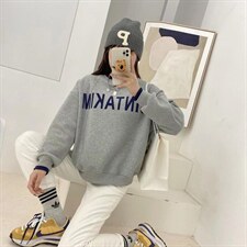 加绒卫衣，女装卫衣/绒衫，IEC