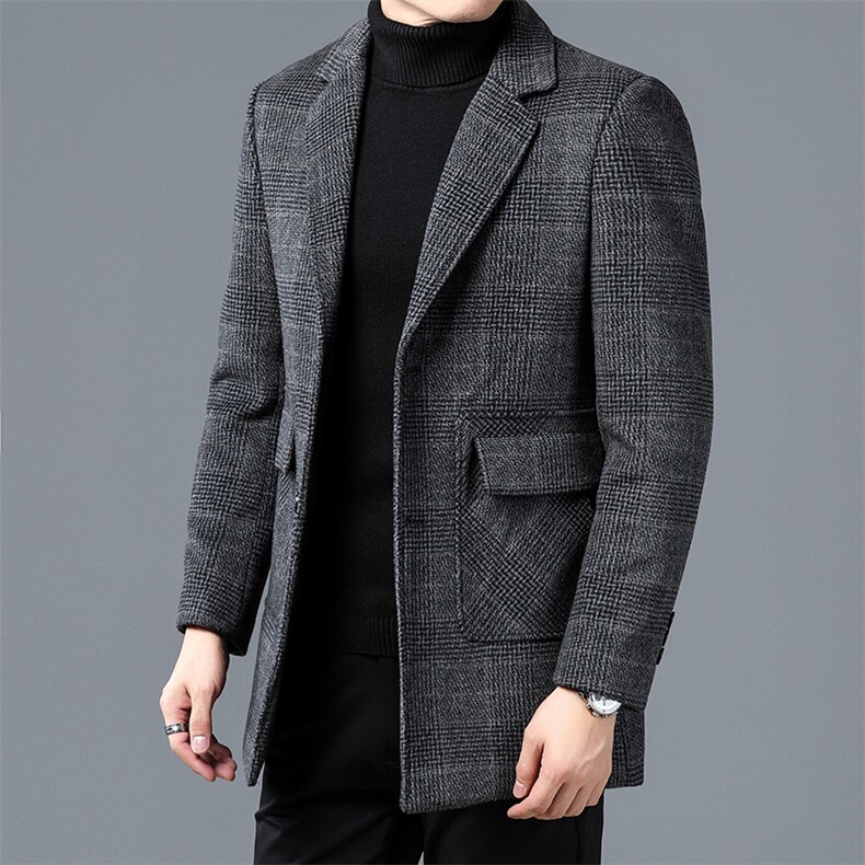 AH22079钱塘2020-3新款男士羊毛双面呢加羽绒呢子外套数据好P215,男装毛呢大衣,钱塘207-3
