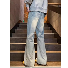 K7088-P46水洗做旧牛仔裤男秋季提档显瘦裤子ootd穿搭美式，男装牛仔裤，电商B323A
