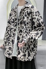 现货男装秋裤豹纹宽松潮流长袖衬衫上衣D201-DM113-P45，男装衬衫，电商D321-1