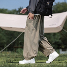 2025秋冬灯芯绒休闲裤男风宽松阔腿裤潮大码灯笼长裤AK13P45，男装休闲裤，星座220-2