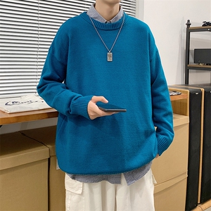 主推现货毛衣男圆领纯色休闲量大有差价A161-2-M001-P35图片