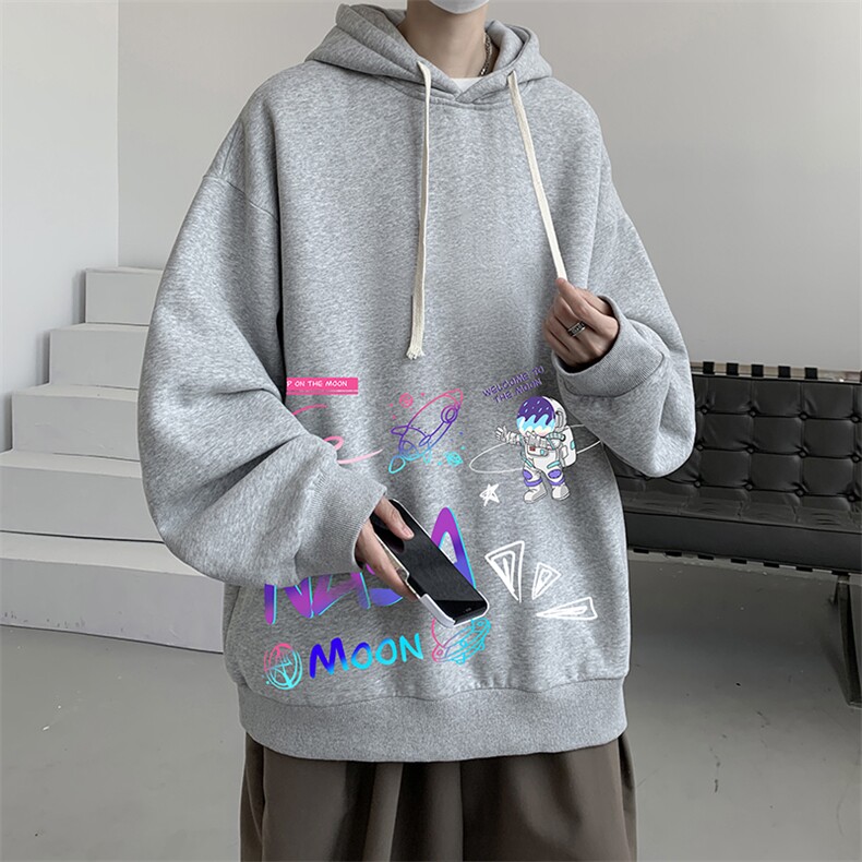 连帽卫衣男大码运动服帽衫外套WY2186-P35加绒款-P40,男装卫衣,电商A040