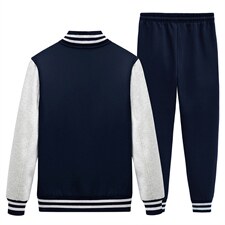 2025秋季新款棒球服套装学生潮流班服XZ102A-4-8674-P95，男装休闲套装，星座211-2
