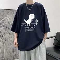 春夏季七分袖t恤男大码五分袖男短袖中袖Q11315-P30，男装T恤，电商A040