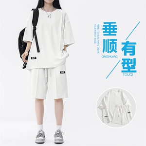 舒适休闲运动套装女夏季短裤短袖两件套时尚显白  TZ51-特批70图片