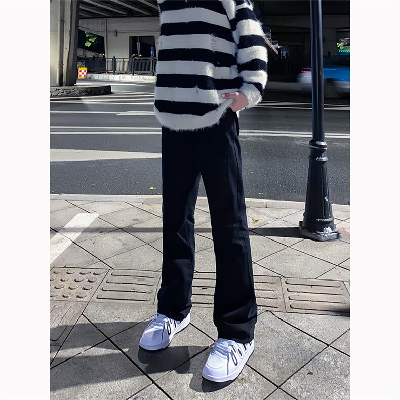 B221美式ins高街暗黑小众情侣款刺绣小脚休闲裤LK23039-P60控78,男装休闲裤,电商B221