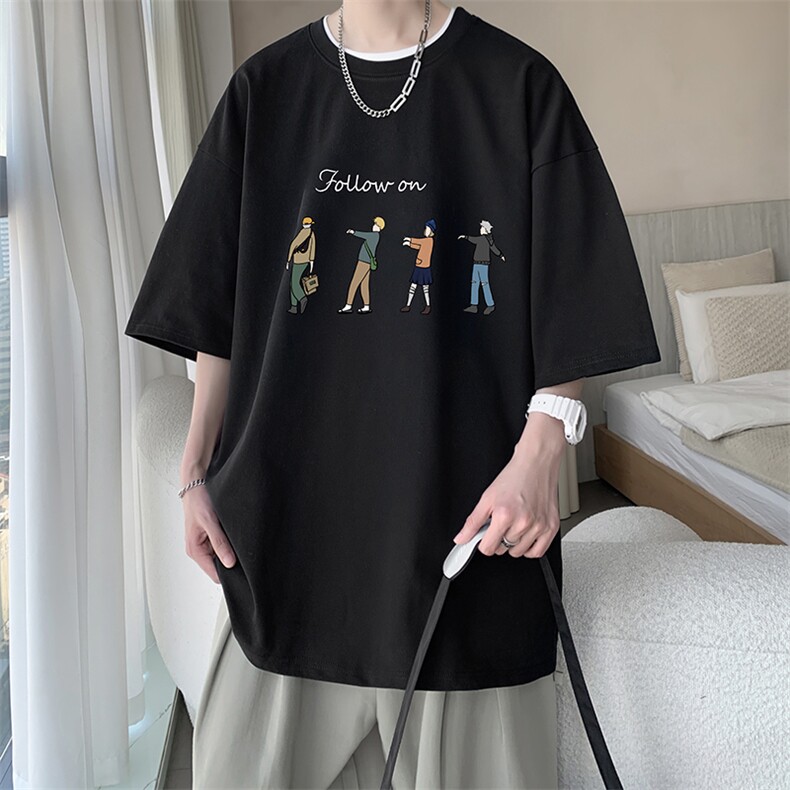 230g重磅纯棉短袖t恤男大码半袖半截袖DX17043-P20,男装T恤,电商A040