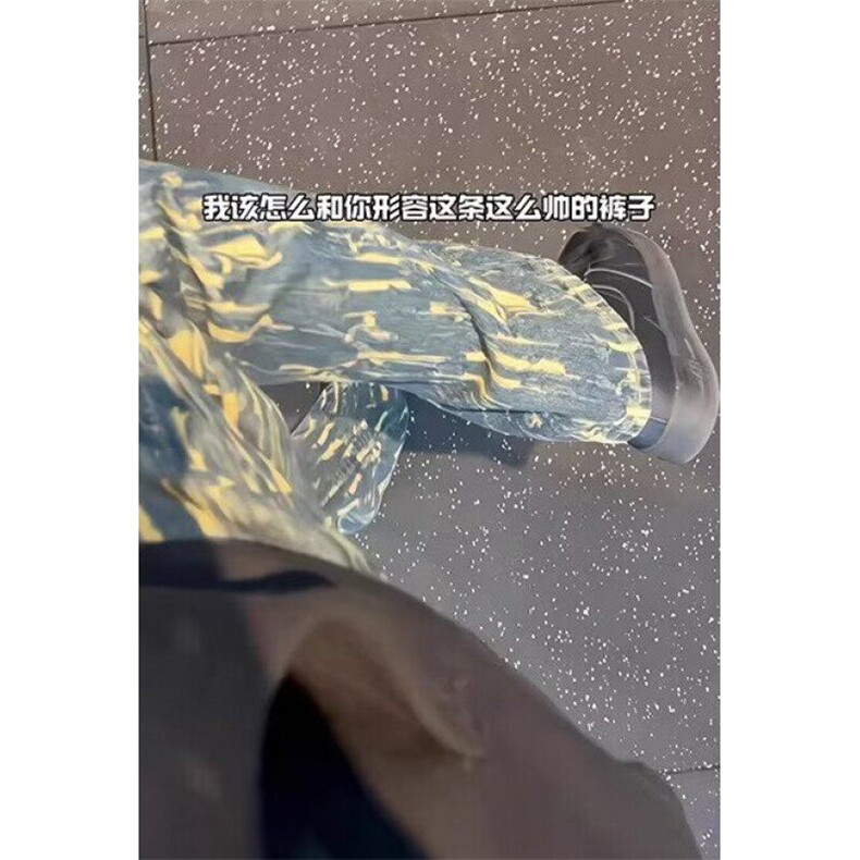 复古假破洞牛仔裤男2025春秋季高街痞帅直筒微喇裤子K415,男装牛仔裤,星座1116A（原606A-3）