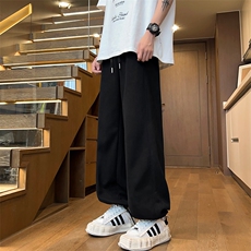 05美式复古休闲纯色卫裤潮牌高街痞帅运动裤XZ211-1-K2416-P55，男装休闲裤，星座211-1