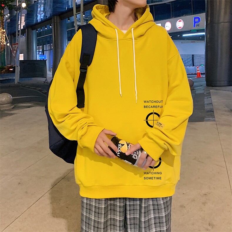 WY2114-P35加绒款-P40纯棉连帽卫衣男大码运动帽衫宽松薄外套男,男装卫衣,电商A040