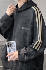 现货WY10081-特P48控88华棉扎染高品质织带连帽大码卫衣，男装卫衣，电商A059