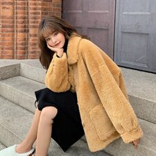 现货款软糯糯羊羔毛外套8148A浙宝100-Y559，女装棉衣/棉服，金十上