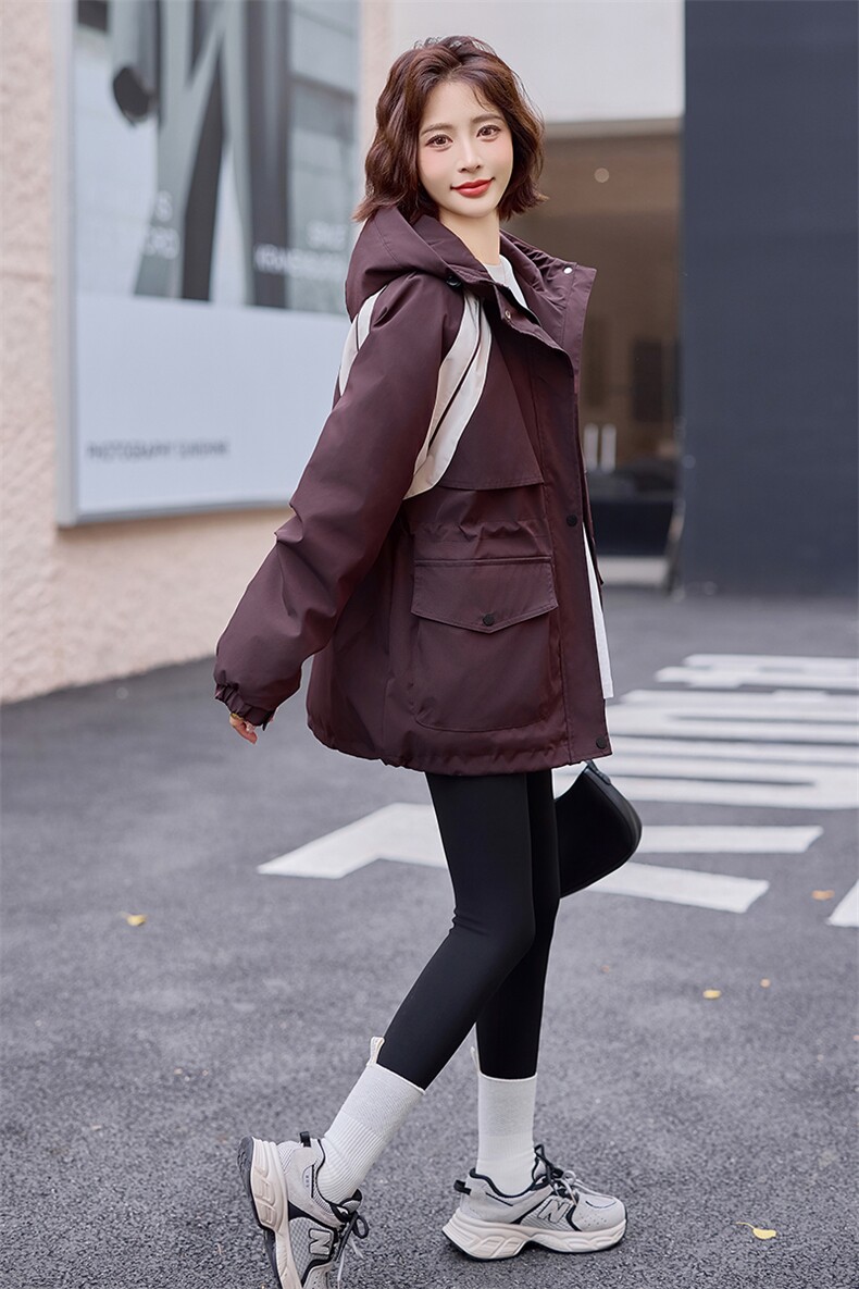 精品白鸭绒派克羽绒服女2024冬季新款休闲连帽工装情侣冲锋衣外套,女装羽绒服,E百度