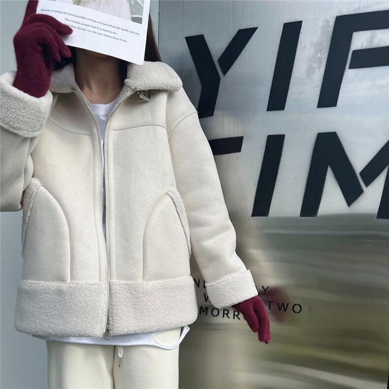 2022皮毛一体毛毛外套,女装其它,炫女孩