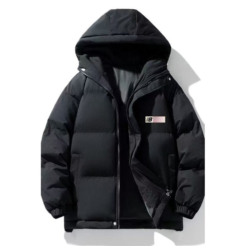 网络图现货潮牌男秋冬季港风宽松字母印花连帽加厚棉服JW58-P60,男装棉衣,星座715-7