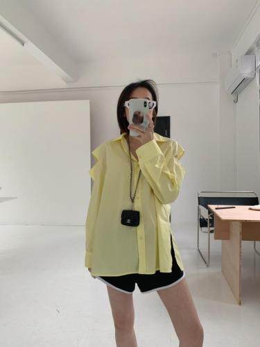 漏肩防晒衬衫，女装衬衫，AKSKYLAN(6F)