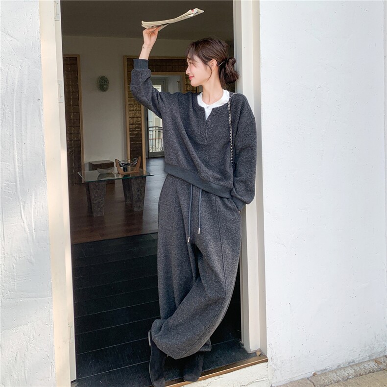 有货春新款拼接假两件套装AD1005-P195K318,女装套装/套裙,2B187