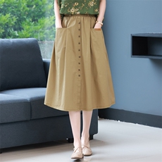 2025年夏季新款韩版休闲百搭半身裙遮肉显瘦，女装半身裙，简韵佳