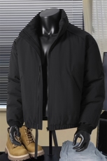 冬季美拉德立领棉服潮流百搭纯色棉衣撞色棉服外套HY8822-P75，男装棉衣，星座610B-1